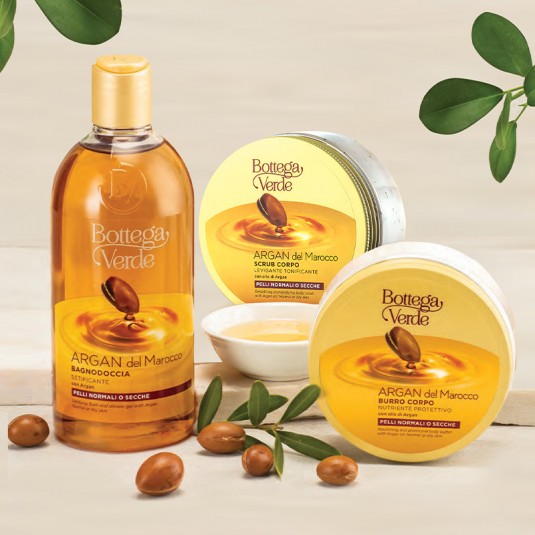 Гель для ванни та душу + Скраб для тіла + Масло для тіла «Argan del Marocco»